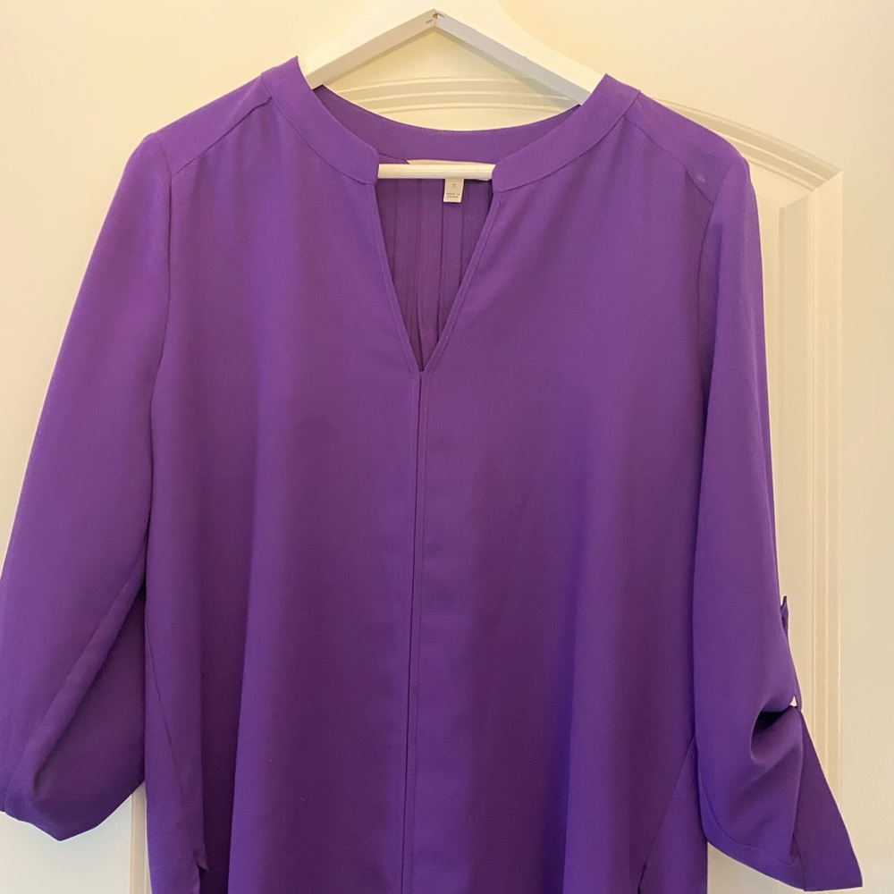41 HAWTHORN
Karie Split Neck High Low Hem Blouse